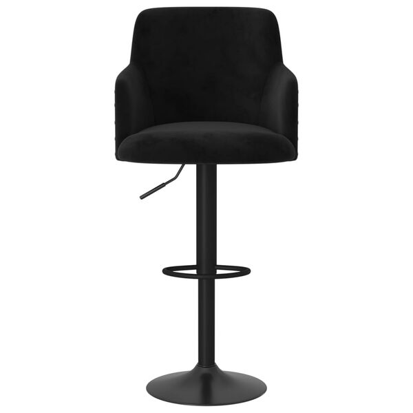 vidaXL Barhocker 2 Stk. Schwarz Samt