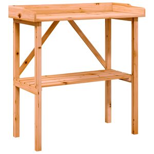 vidaXL Pflanztisch mit Ablage Braun 78x38x82,5 cm Massivholz Tanne