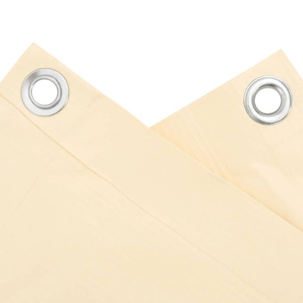 vidaXL Balkon-Sichtschutz Creme 800x75 cm PVC