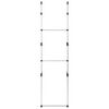vidaXL Teleskop-Garderobe mit Stangen Aluminium