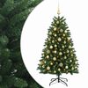 vidaXL K&uuml;nstlicher Weihnachtsbaum Mittelgr&uuml;n mit Kugeln 150 cm