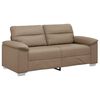 vidaXL 2-Sitzer-Sofa Cappuccino 140 cm Kunstleder