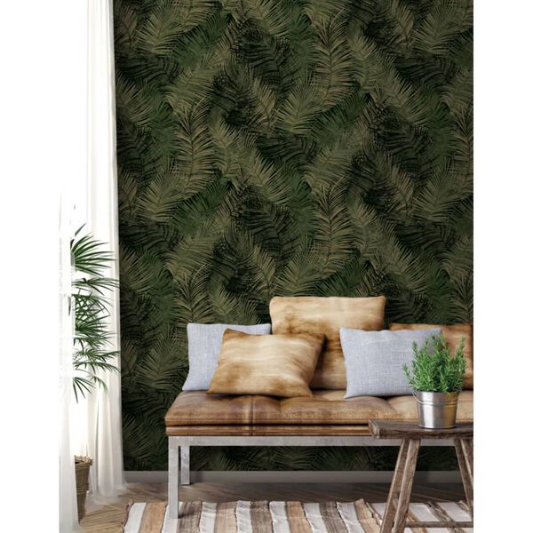 DUTCH WALLCOVERINGS Tapete Palm Grün