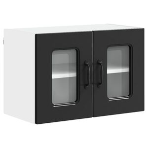vidaXL Geschirrsp&uuml;lerfront Kalmar Schwarz 60 x 31 x 40 cm