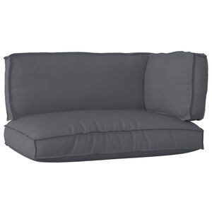 vidaXL Palettenkissenset 3 pcs Anthrazit Oxford-Stoff