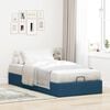 vidaXL Ottoman-Bett ohne Matratze Blau 100x200 cm Stoff