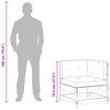 vidaXL Gartenecksofa Massives Kiefernholz Wachsbraun
