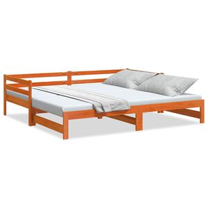 vidaXL Tagesbett Ausziehbar ohne Matratzen 90x190 cm Massivholz