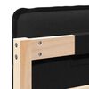 vidaXL Gepolstertes Kopfteil mit Kopfteil Nat&uuml;rlich und Schwarz 135 cm