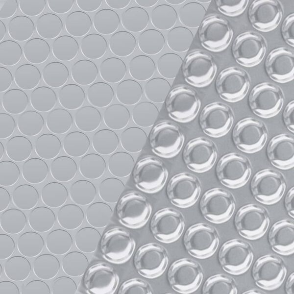 vidaXL Poolabdeckung Silbern 260x160 cm PE