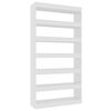 vidaXL B&uuml;cherregal/Raumteiler Hochglanz-Wei&szlig; 100x30x198 cm