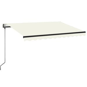 vidaXL Markise Automatisch Einziehbar 350x250 cm Creme