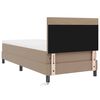 vidaXL Boxspringbett mit Matratze Cappuccino 90 x 200 cm Kunstleder