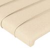 vidaXL Boxspringbett mit Matratze Creme 100x200 cm Stoff