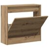 vidaXL Schuhschrank Artisan-Eiche 60 x 21 x 57 cm Holzwerkstoff