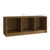 vidaXL TV-Schrank Honigbraun 104x33x41 cm Massivholz Kiefer