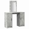 vidaXL Schminktisch Hellgrau 102 x 33 x 135 cm Holzwerkstoff