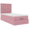 vidaXL Ottoman-Bett mit Matratzen Rosa 80x200 cm Samt