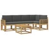 vidaXL Outdoor-Sofagarnitur 6 stk. Wei&szlig; und Anthrazit