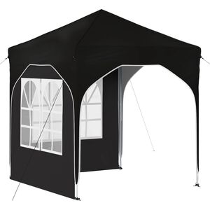vidaXL Pop-up Partyzelt 192 x 192 x 245 cm Schwarz