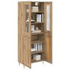 vidaXL Highboard 2 pcs Artisan-Eiche Holzwerkstoff