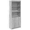 vidaXL Highboard Grau Sonoma 70x35x180 cm Holzwerkstoff