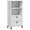 vidaXL B&uuml;cherschrank VIKEN Wei&szlig; 60x35x123 cm Holzwerkstoff