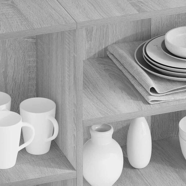 vidaXL Sideboard Grau Sonoma 120x30x75 cm Holzwerkstoff