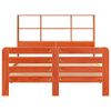 vidaXL Massivholzbett ohne Matratze Wachsbraun 120x200 cm Kiefernholz