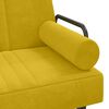 vidaXL Schlafsofa mit Armlehnen Gelb Samt