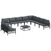 vidaXL Garten-Sofa-Set 11 pcs Anthrazit Stahl