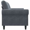 vidaXL 2-Sitzer-Sofa Dunkelgrau 140 cm Samt