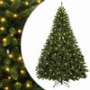 vidaXL K&uuml;nstlicher klappbarer Weihnachtsbaum 210 cm 400 LEDs