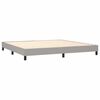 vidaXL Boxspringbettgestell Hellgrau 200x200 cm Stoff