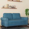 vidaXL 2-Sitzer-Sofa Blau 120 cm Samt