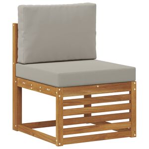 vidaXL Outdoor Mittelsofa Massivholz Akazie Natur