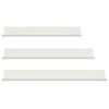 vidaXL Schwebendes Regal Wandmontiert 3 pcs Wei&szlig; 40 x 9 x 2,5 cm Stahl