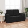 vidaXL Schlafsofa 60cm Schwarz Samt