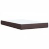 vidaXL Boxspringbett mit Matratze Dunkelbraun 120x200 cm Stoff