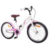 vidaXL Kinderfahrrad 18 Zoll f&uuml;r 5-7 Jahre alt Wei&szlig;
