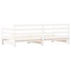 vidaXL Tagesbett Ausziehbar Wei&szlig; 90x200 cm Massivholz Kiefer