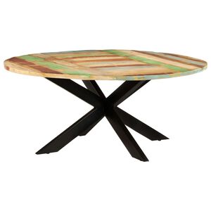 vidaXL Esstisch Rund 175x75 cm Altholz Massiv