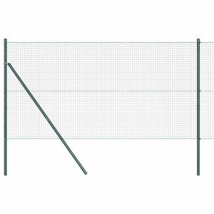 vidaXL Geschwei&szlig;ter Drahtzaun, bodenverankert 50 x 1 m Gr&uuml;n Netz