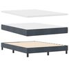 vidaXL Boxspringbett mit Matratze Dunkelgrau 200 x 160 cm Samt