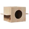 vidaXL Katzenhaus 51x35x30 cm Massivholz Kiefer