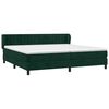 vidaXL Boxspringbett mit Matratze Dunkelgr&uuml;n 200x200 cm Samt