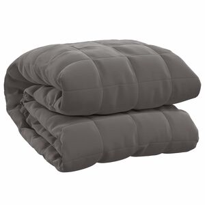 vidaXL Gewichtsdecke Grau 220x235 cm 15 kg Stoff