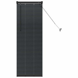 vidaXL Venezianische Jalousie Schwarz 130 x 45 cm 25 mm Aluminium