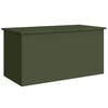 vidaXL Gartenlagerkissenbox Verzinkter Stahl 100 x 50,5 x 50 cm 220 L