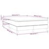 vidaXL Boxspringbett mit Matratze Creme 140x190 cm Stoff